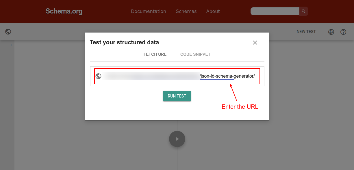 Testing structured data using schema.org validator