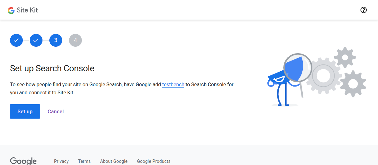 Connect Site Kit and Search Console