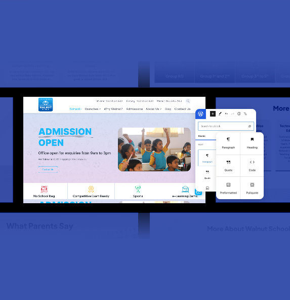 Enterprise website development on WordPress 